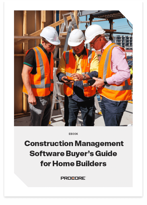 Cover of Construction Managament Software Buyer's Guide Ebook