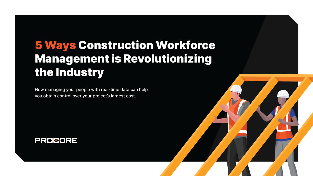 5 Ways Construction Workforce Management is Revolutionizing the Industry eBook cover