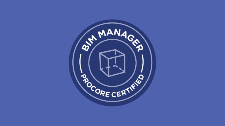 BIM Manager Procore Certificate