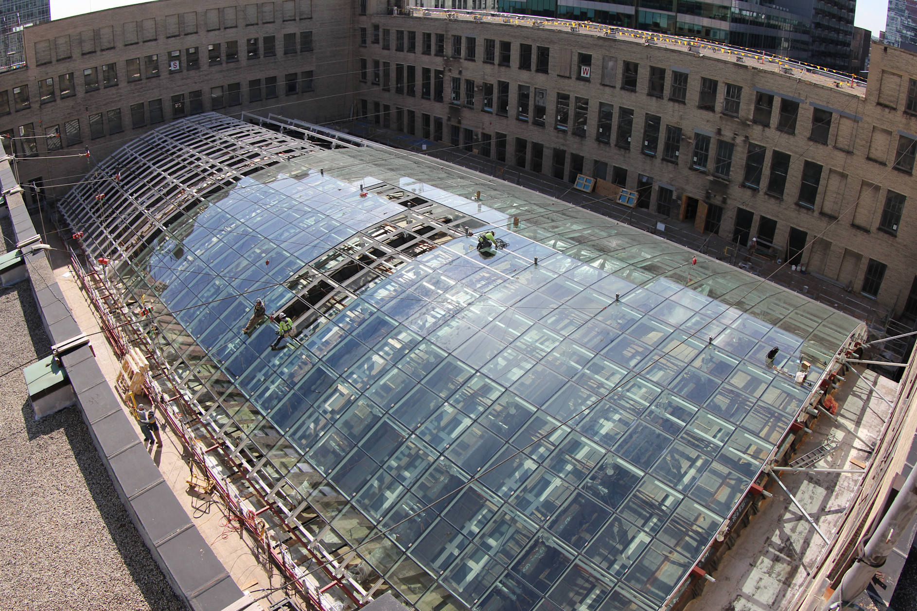 Restoration project glass panes