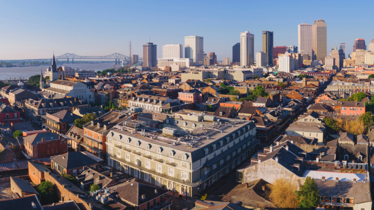 aerial view of New Orleans