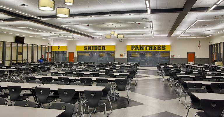 Fort Wayne School's cafeteria