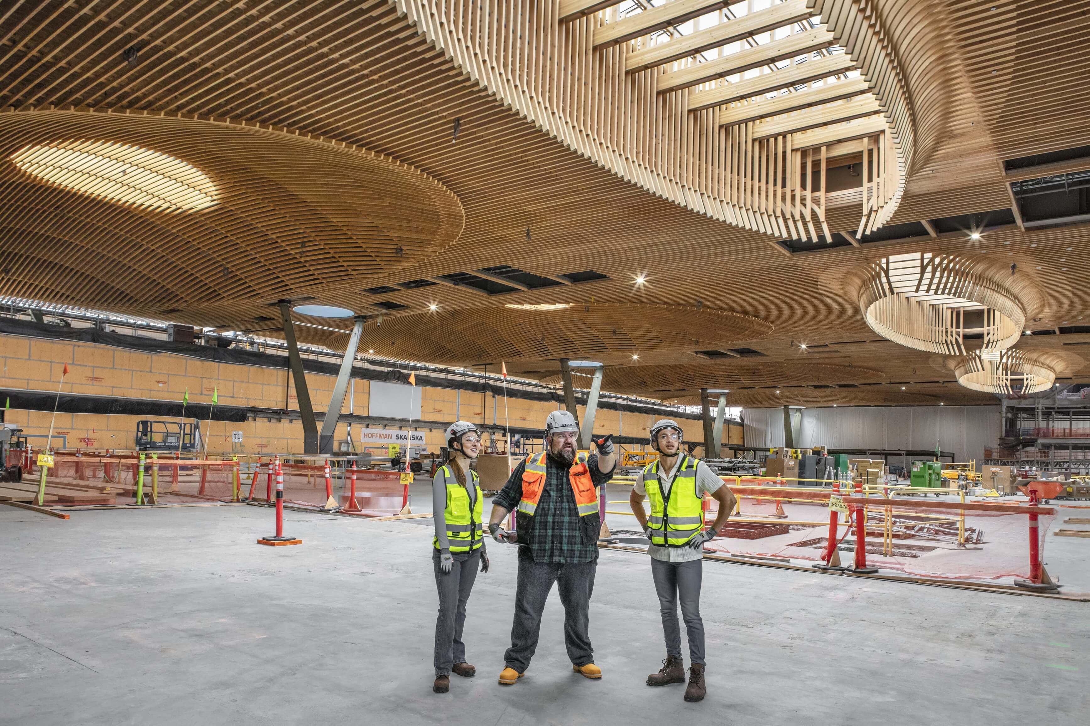 PDX Interior with wood beams