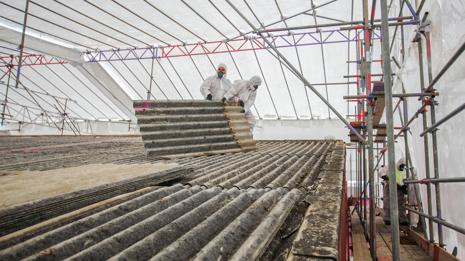 Removing old metal roof panels