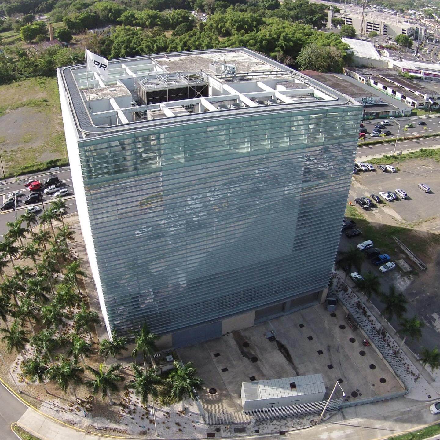vista areal de un edificio de Aireko