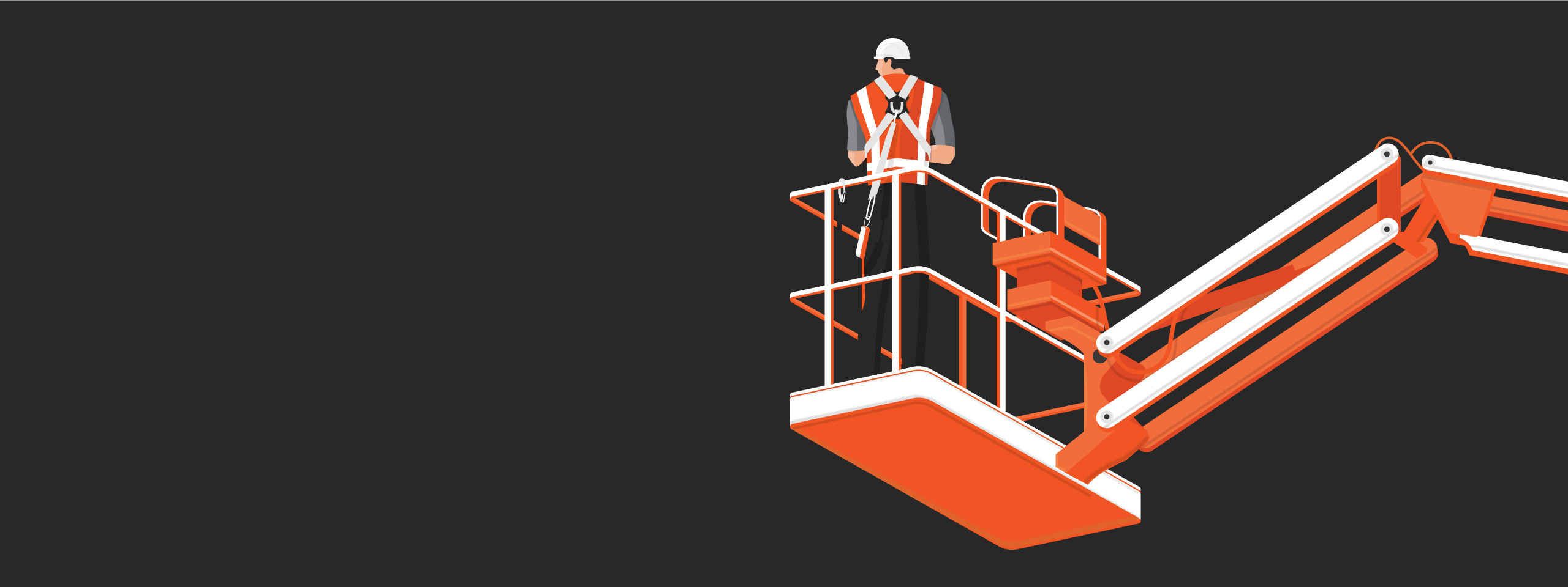 Illustration of crane operator