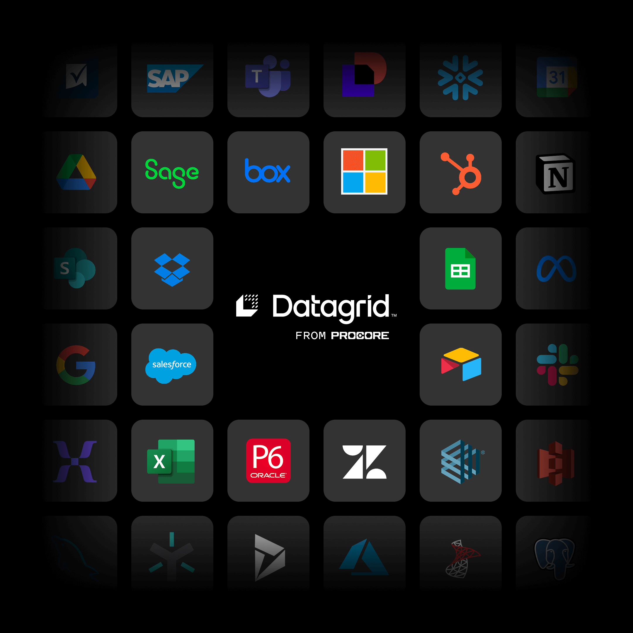 Procore studios: Integration, Automation, Developer Agent, Data, Experience, Code.