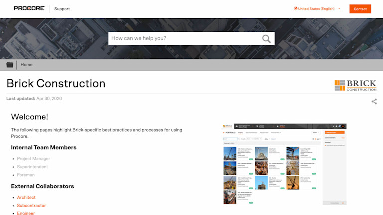 Training Center screen