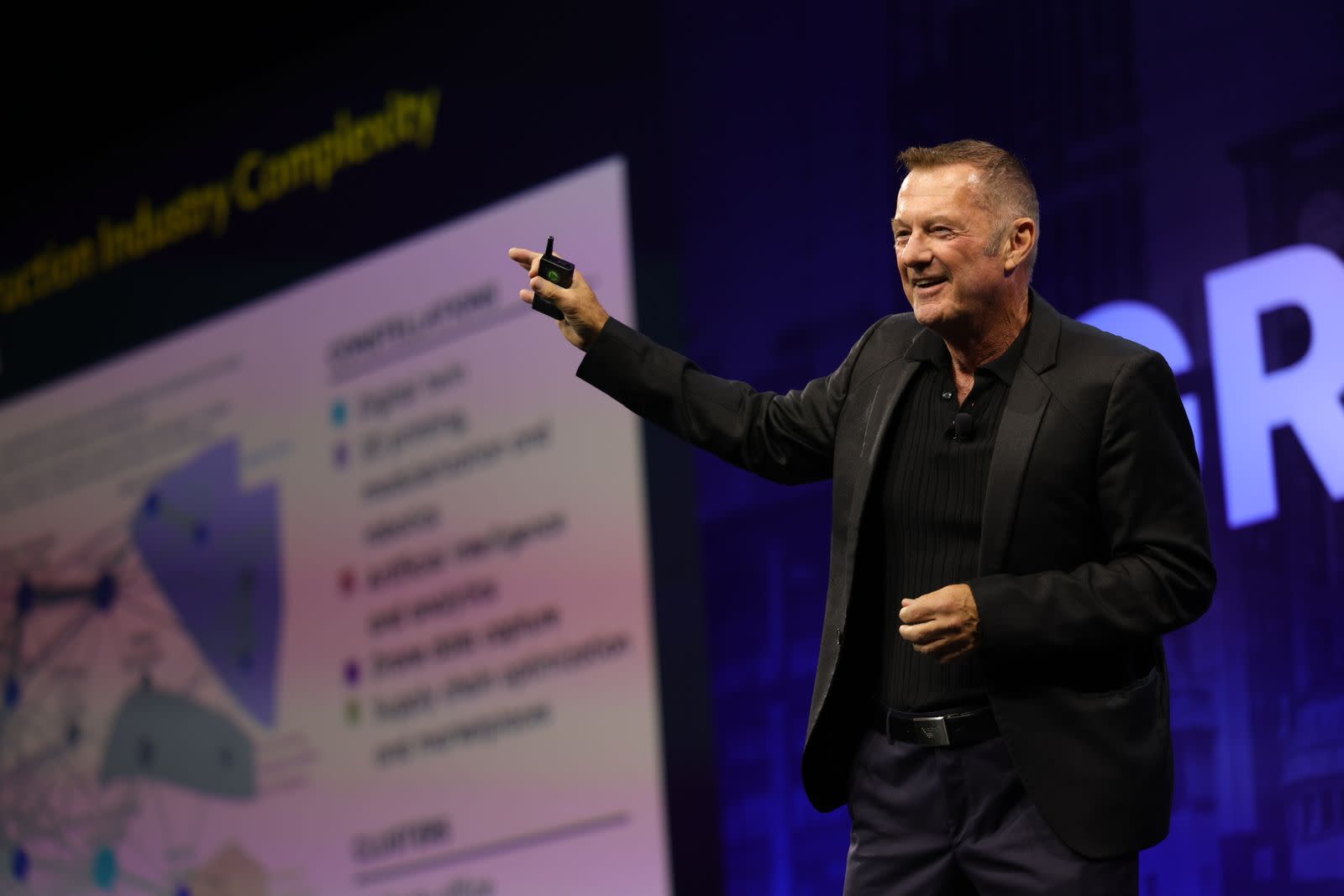 Michael Steep speaking at Groundbreak 2023