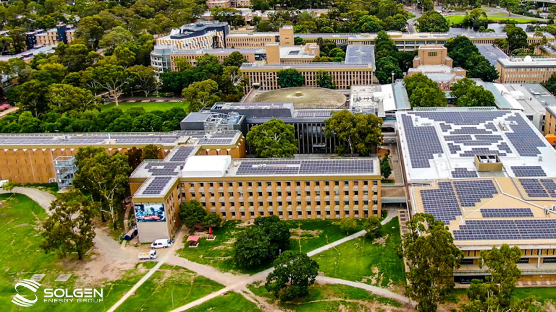 Areal image of an office building