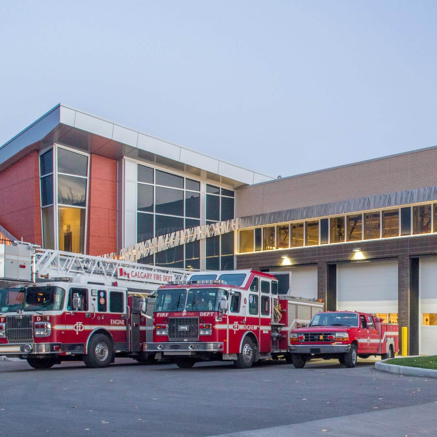 Firehall (exterior) - completed project by Keller.
