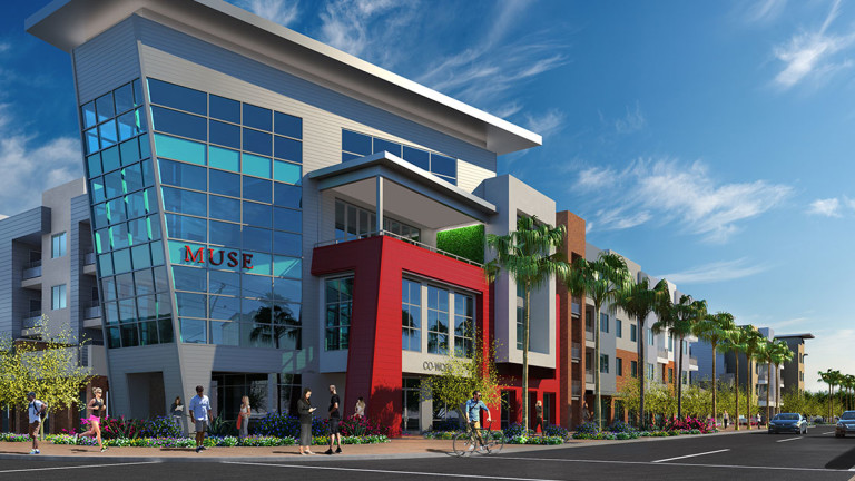 Render image of Muse building