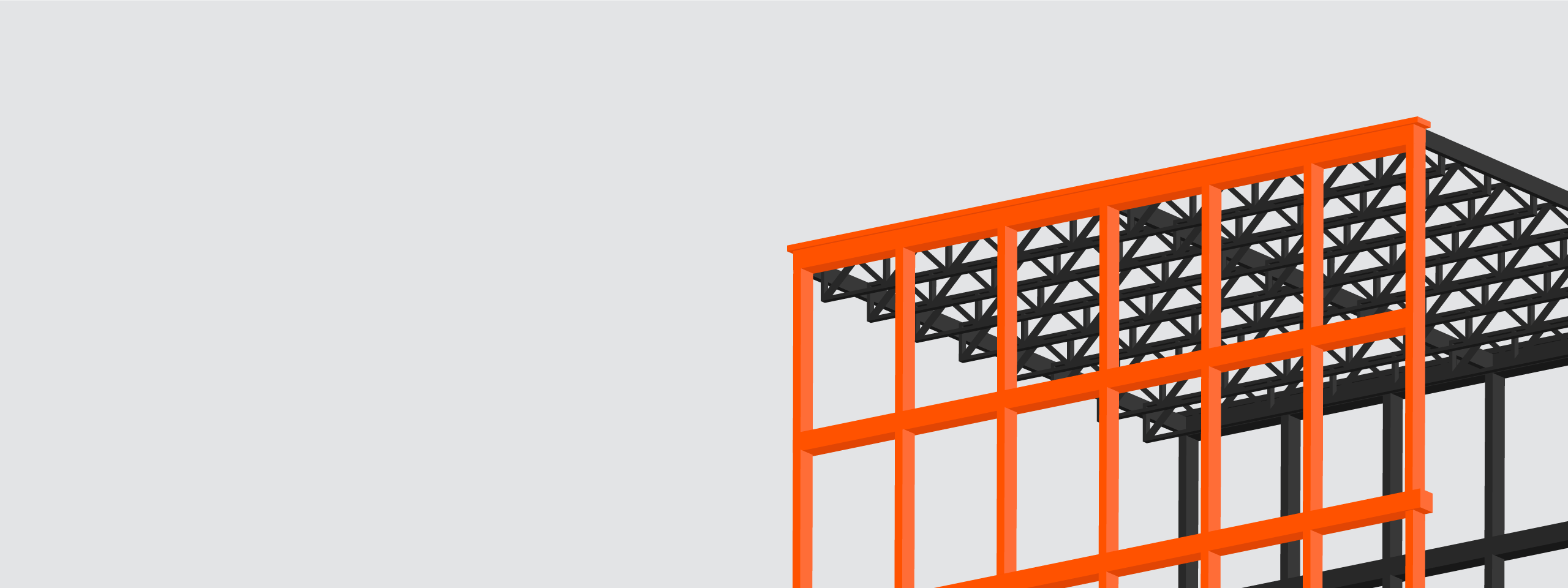 Illustration of metal framing