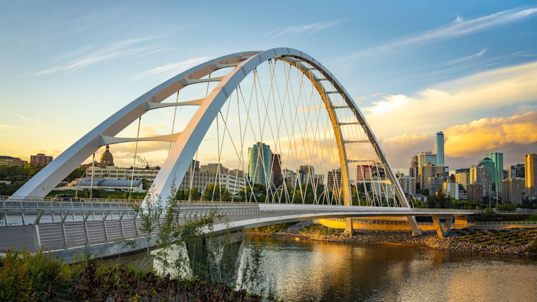 A bridge on Edmonton, Canada