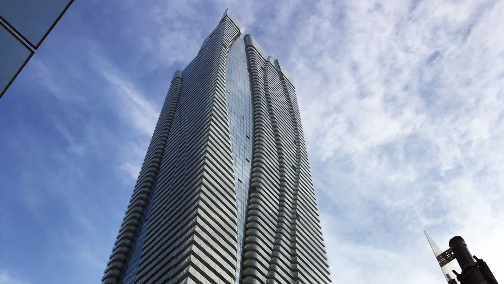 low angled view of a skyscraper