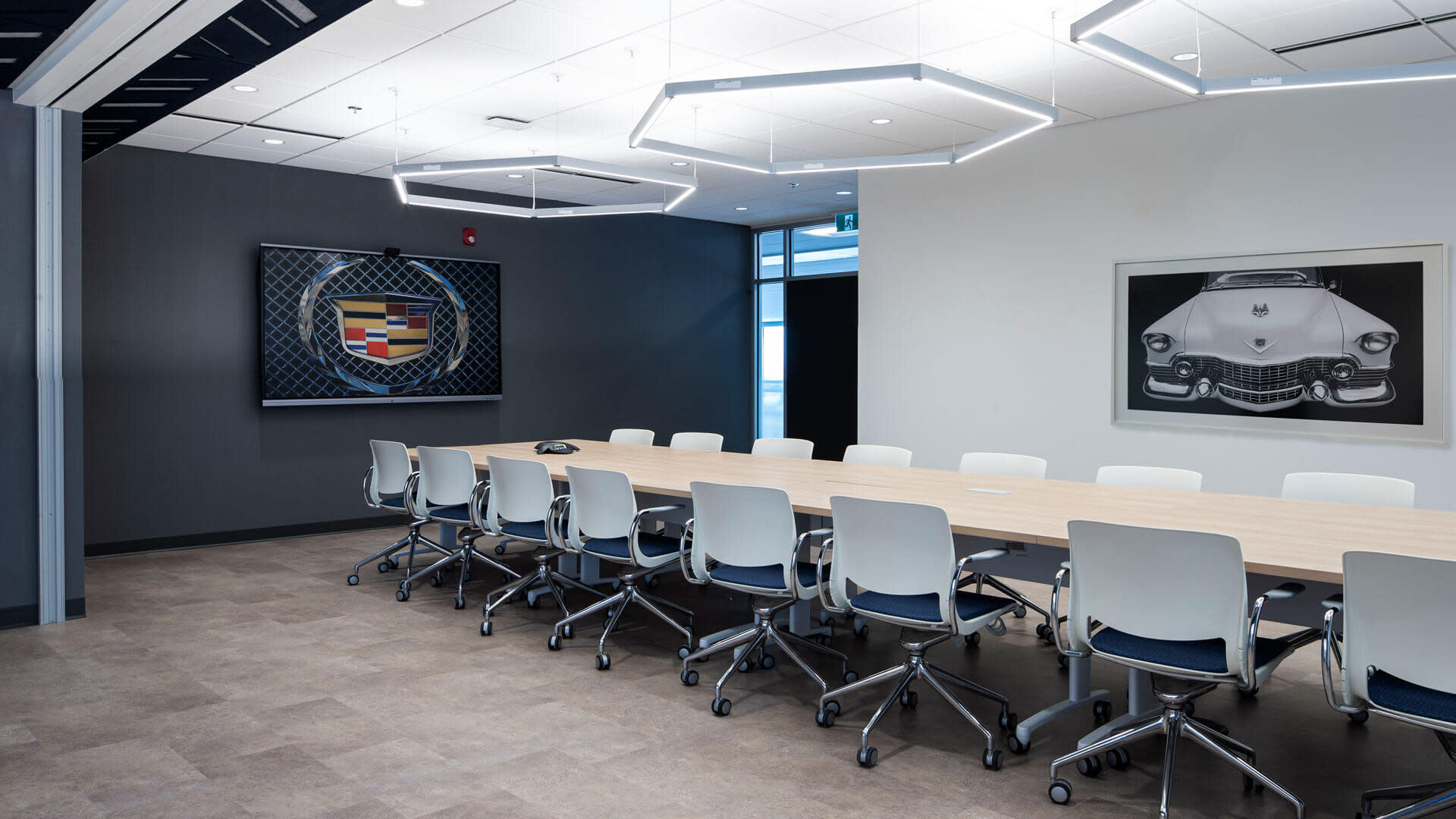 Cadillac dealership meeting room