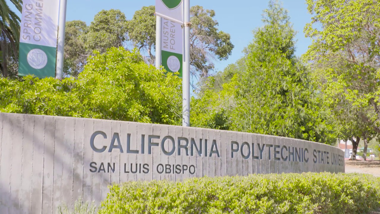 Cal Poly San Luis Obispo sign on campu