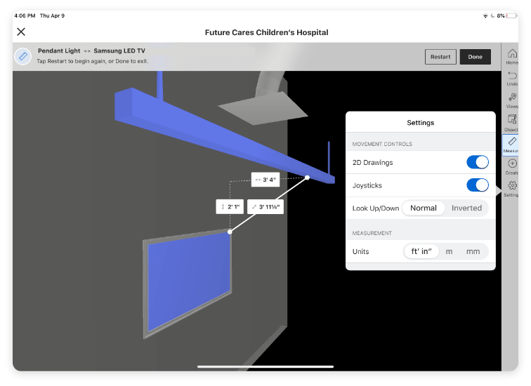 Procore BIM screen