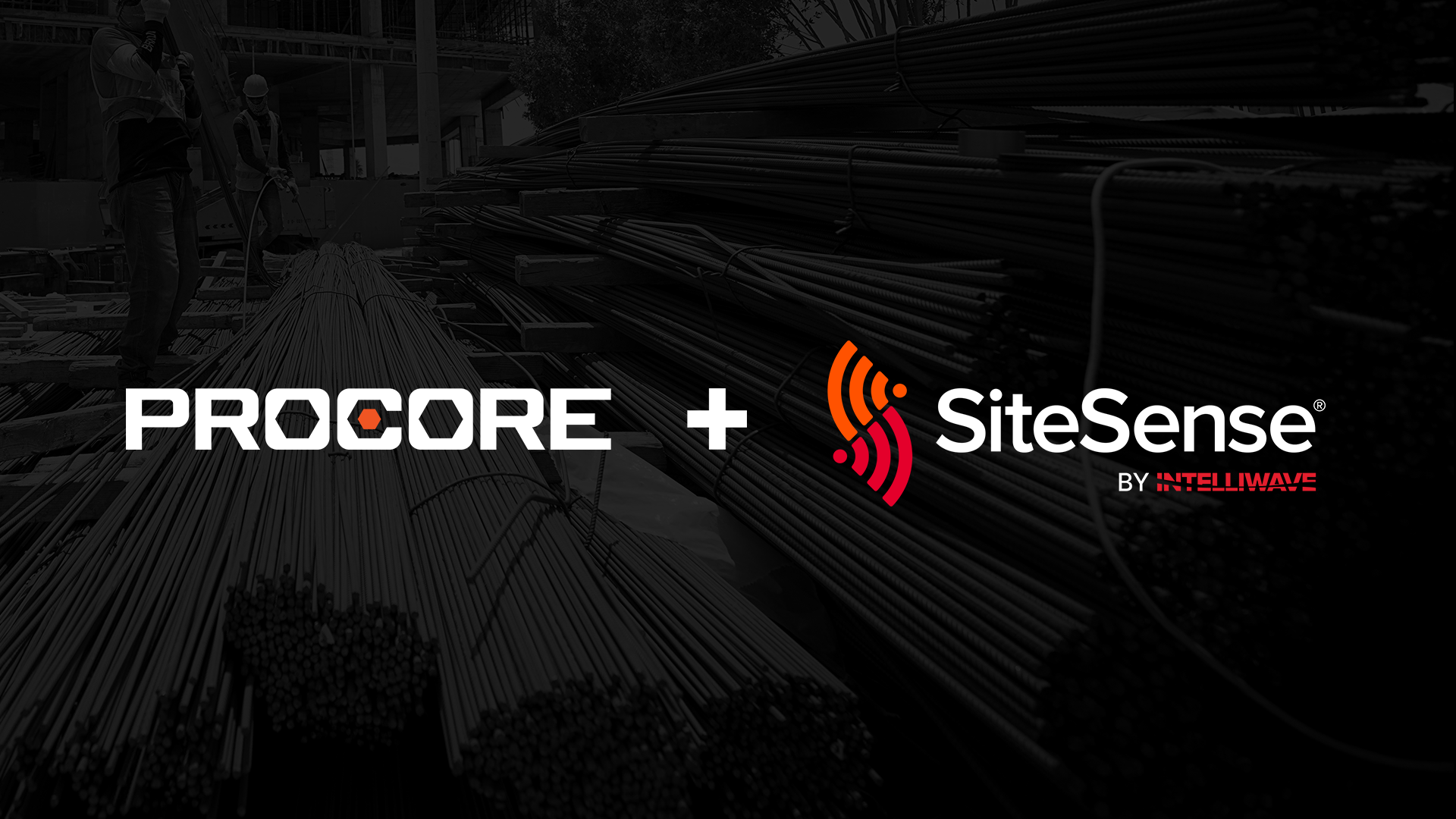 Procore + SiteSense logo lockup