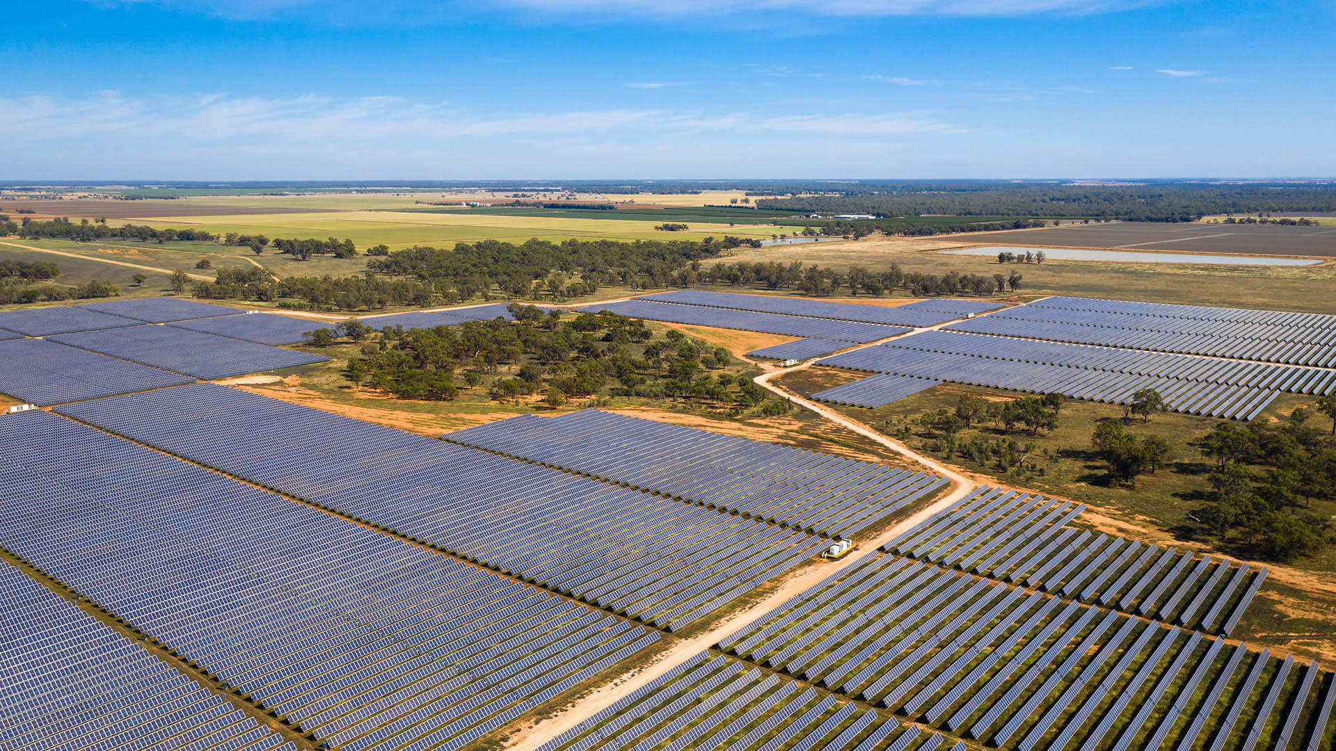 Solar panel farm