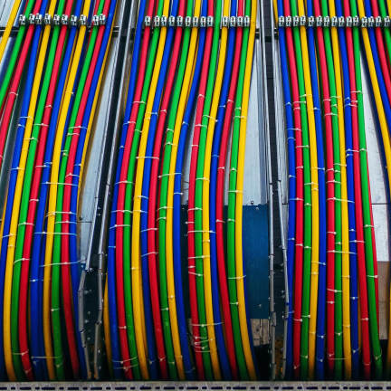 electrical control panel's cable structure