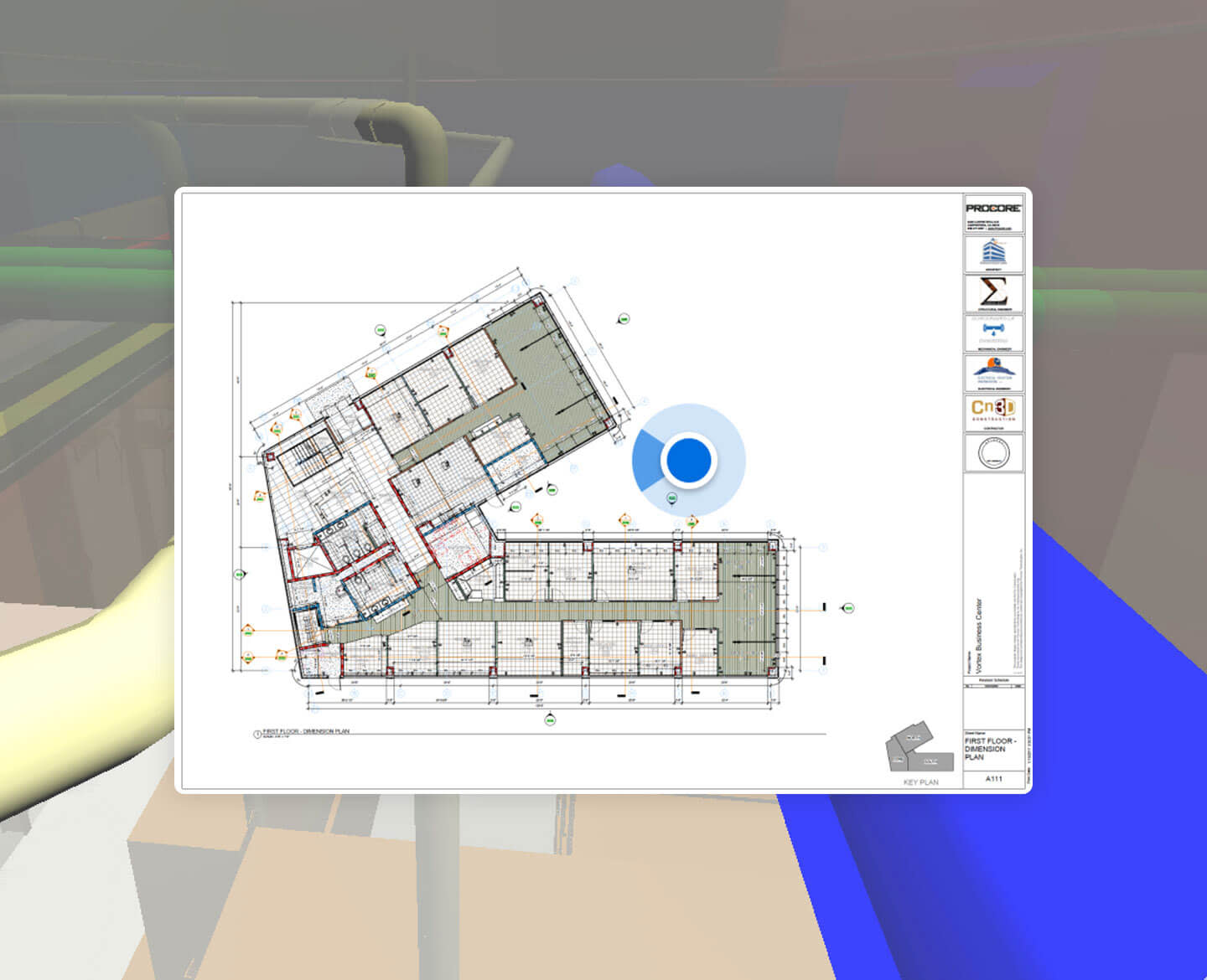 Procore BIM screen