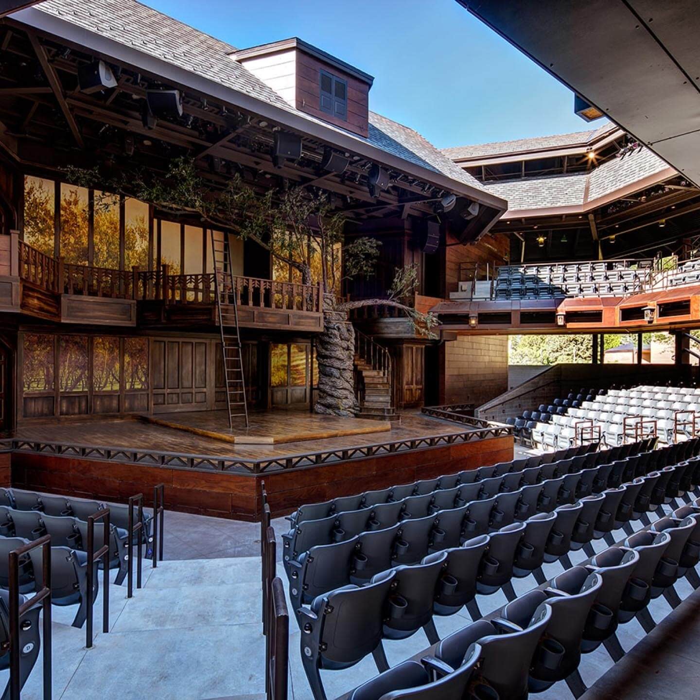 Stage seen from the seats