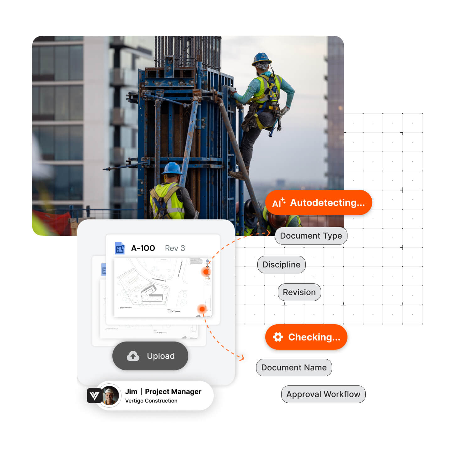 Procore's AI Autodetecting tool UI