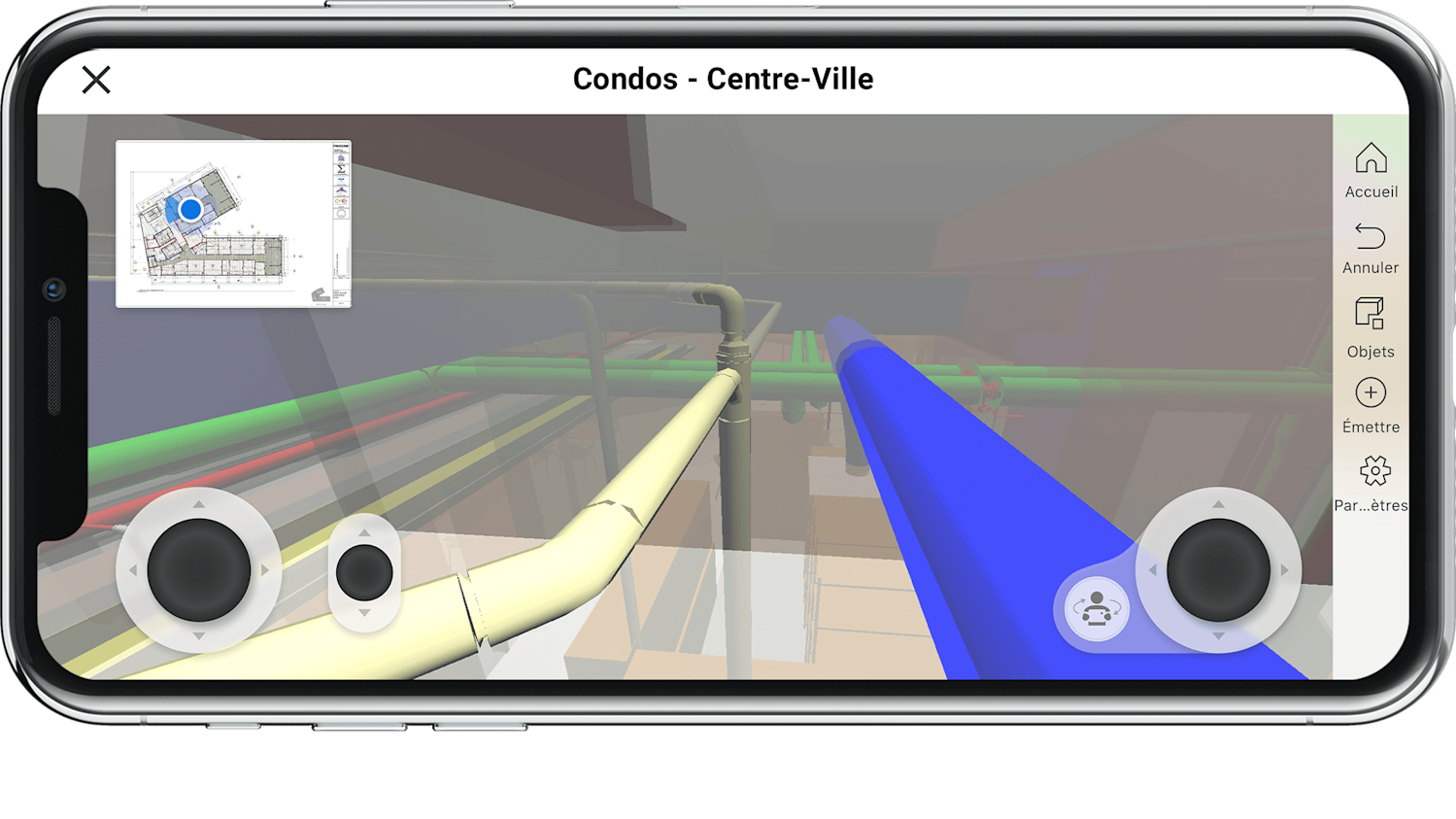 Procore BIM screen on an iPhone