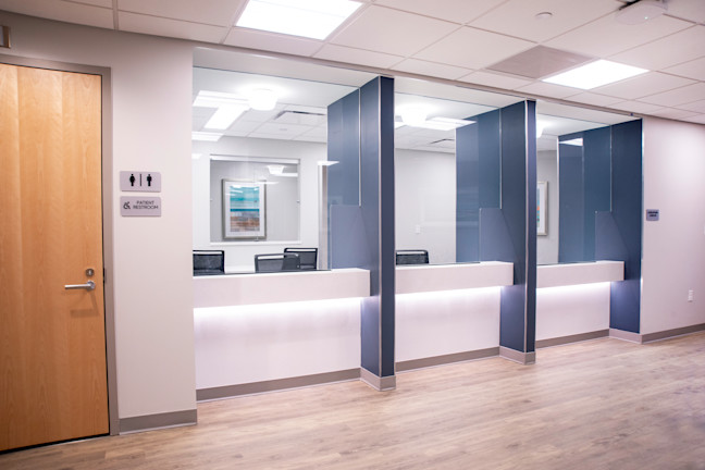 MACC Project Hallway with Glass Partitions 