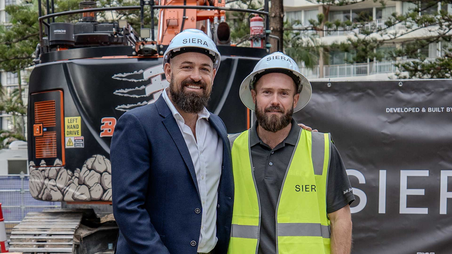 Brent Thompson and Tom Stirling on site