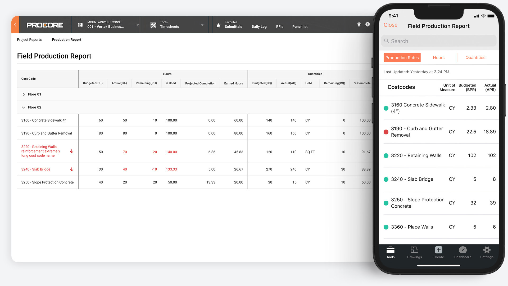 Procore for Civil and Infrastructure | Construction Management Software ...