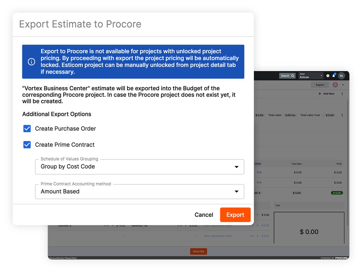 Estimating | Procore