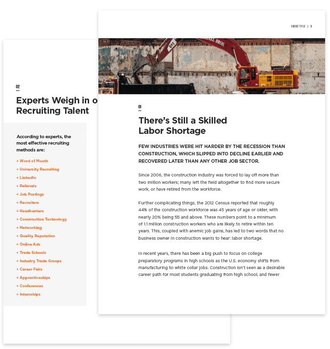 Interior pages of The Hiring Manager's Guide to Beating the Labor Shortage Ebook