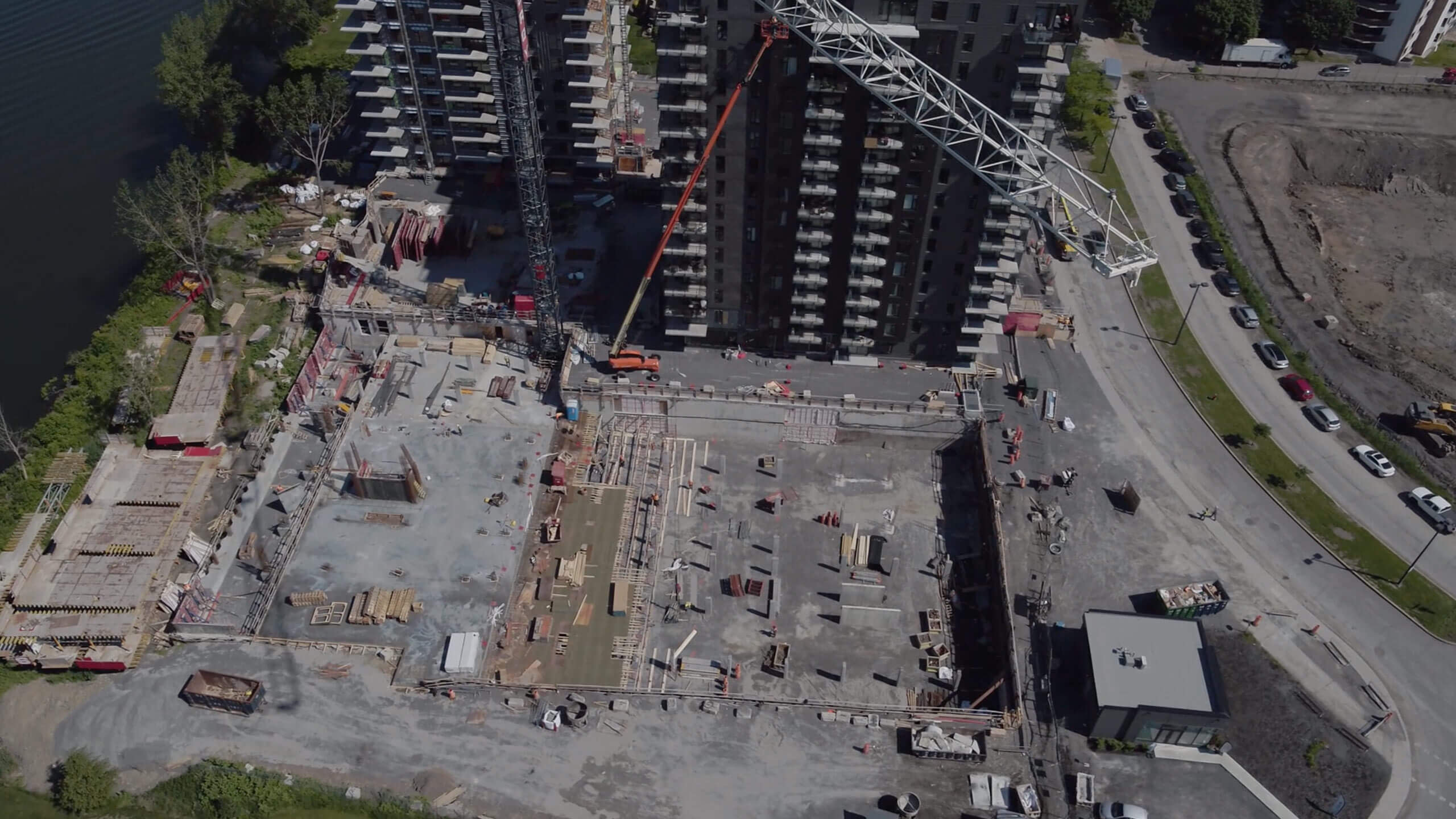 skyscrapers under construction