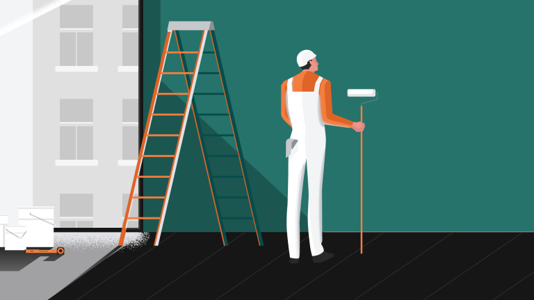 Painting Contractor Ilustration