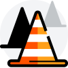 safety cone icon