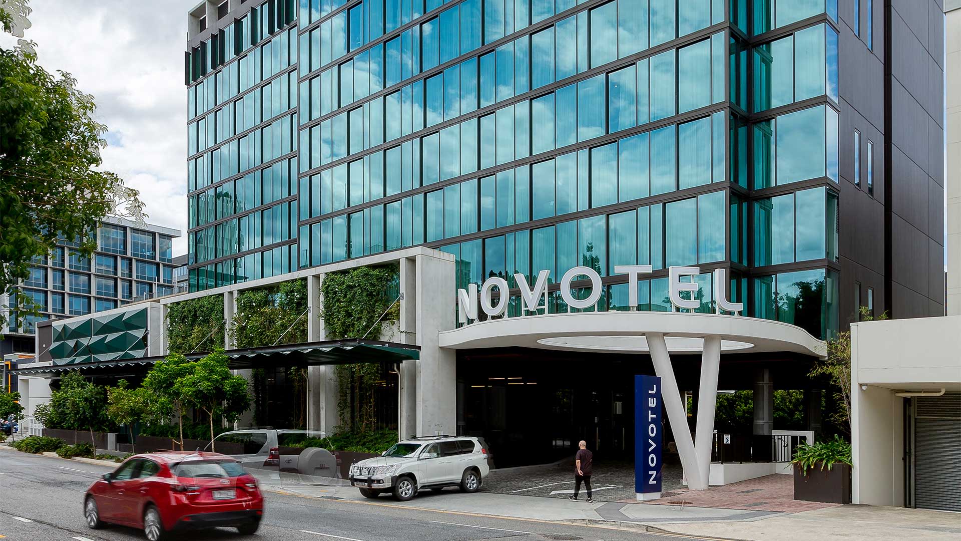 Street entrance of Novotel building