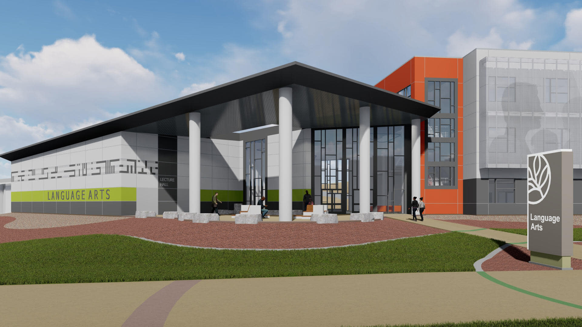 exterior rendering of building