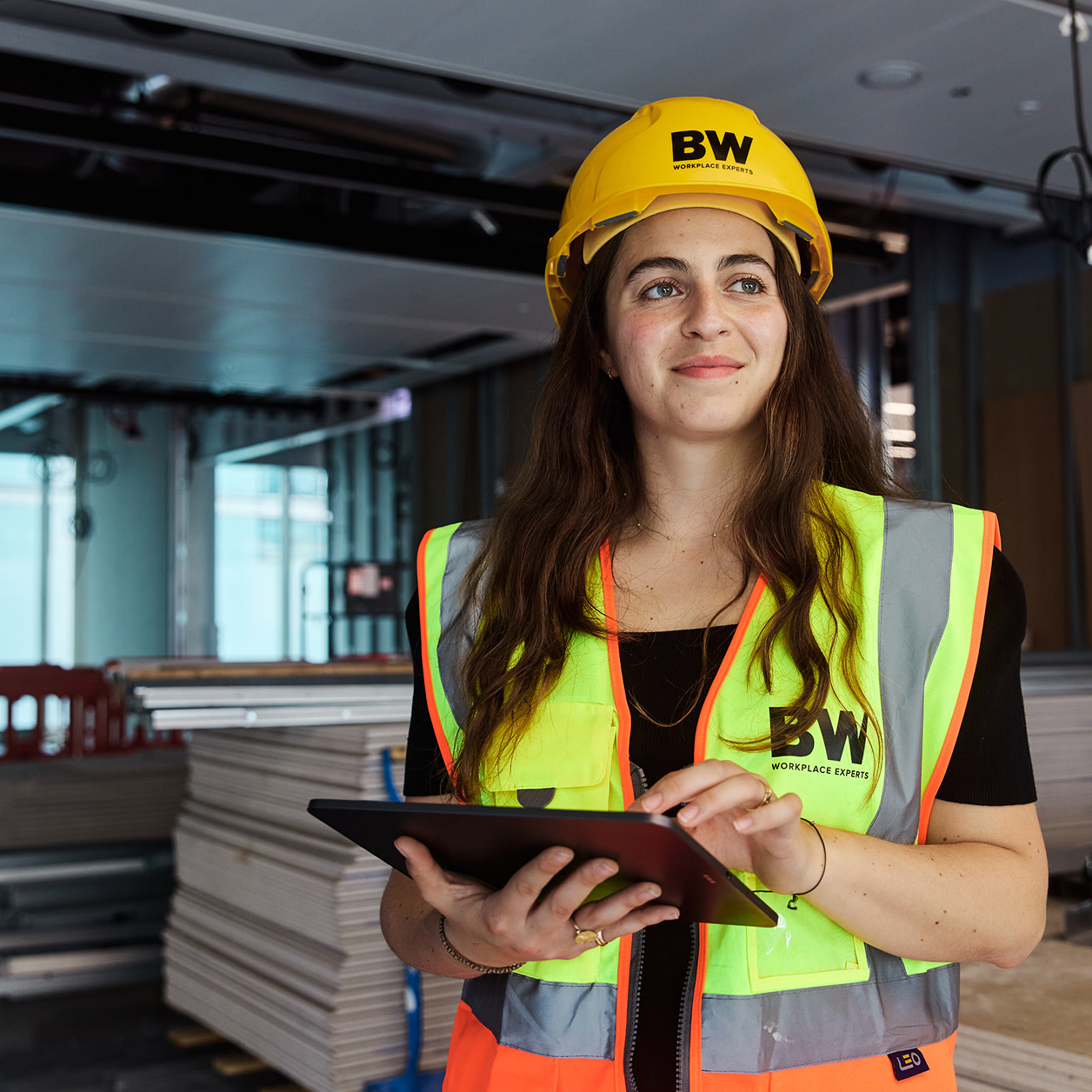 Procore's Timecard tool on a tablet