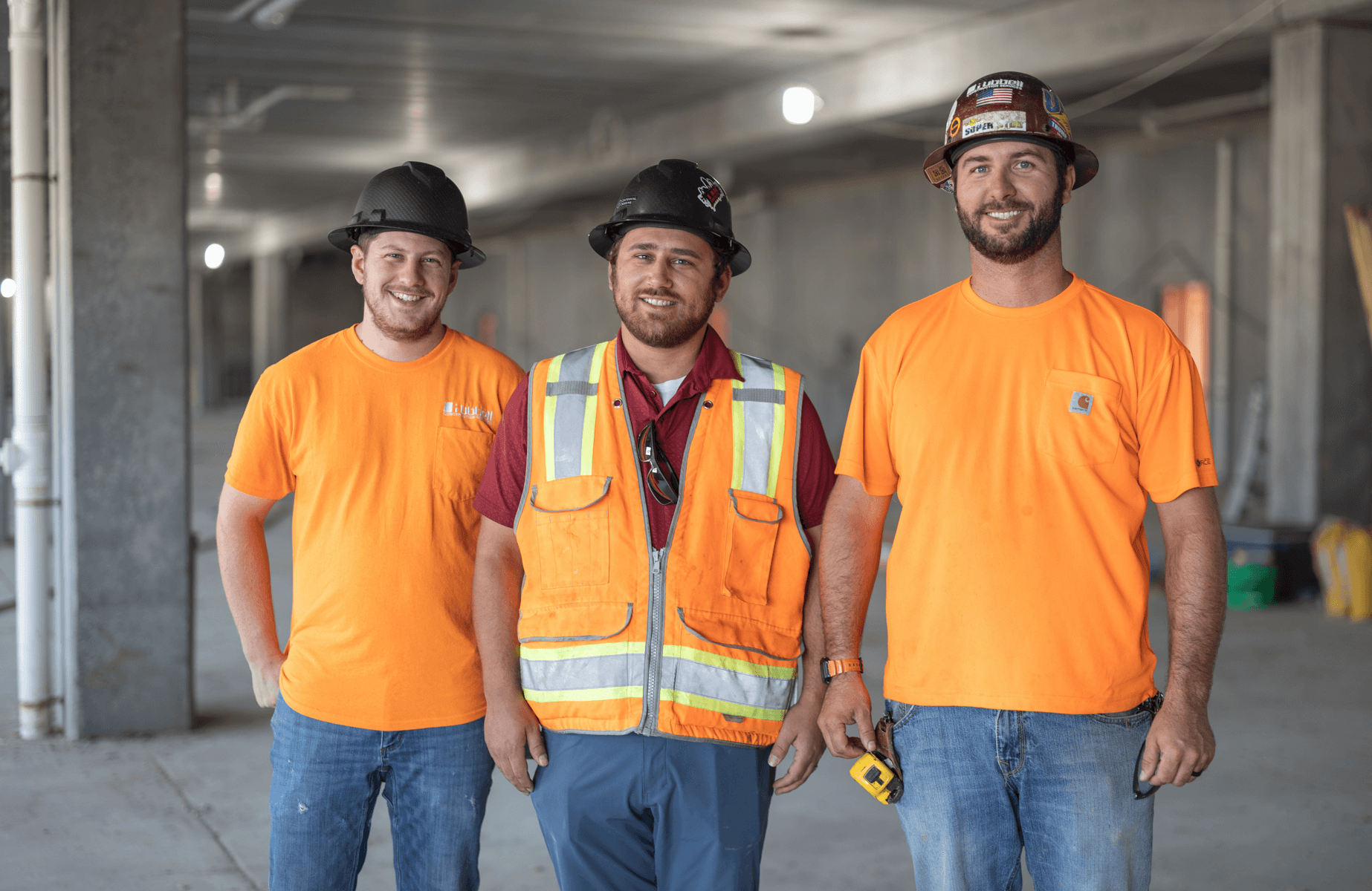 Hubbell employees on site