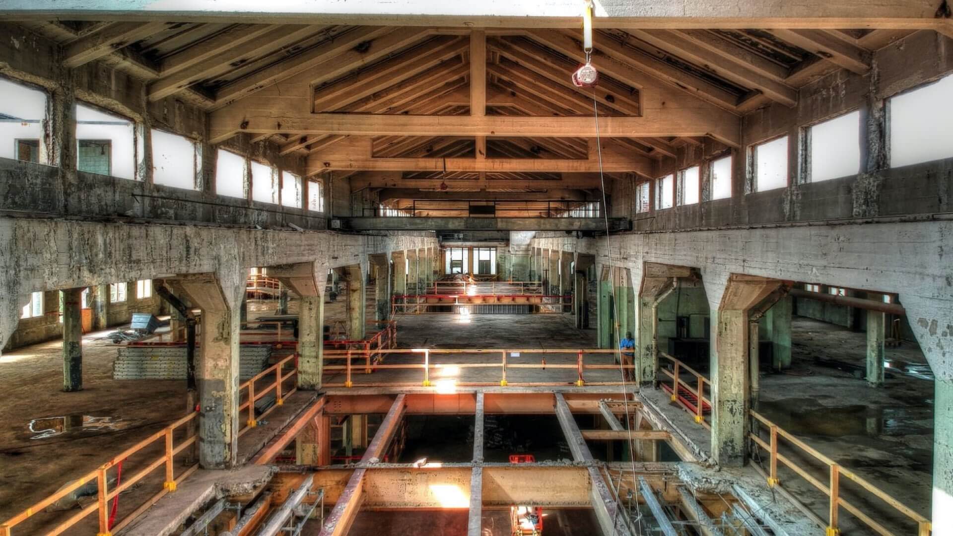 Interior of old factory