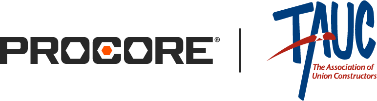 Procore + TAUC logo lockup