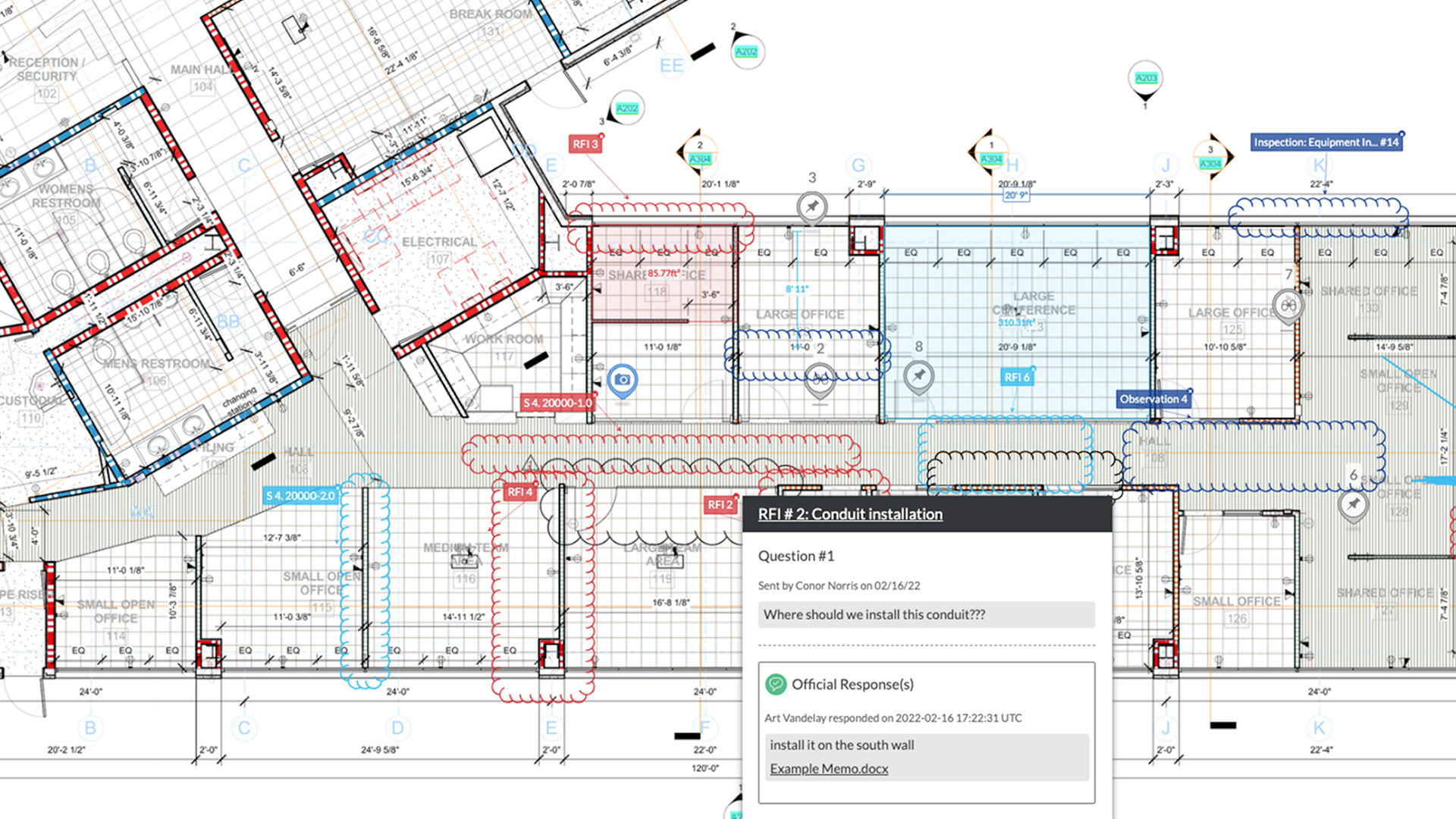 screencapture of Procore Project Management