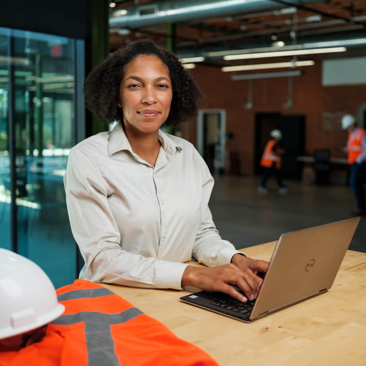 Construction Industry professionals using Procore in the office