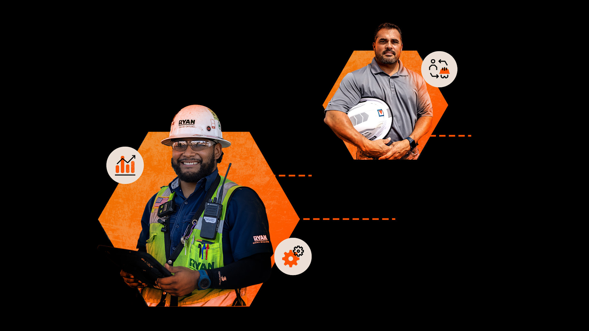 two images of a general contractor and a subcontractor