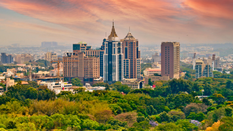 Aerial view of Bangalore