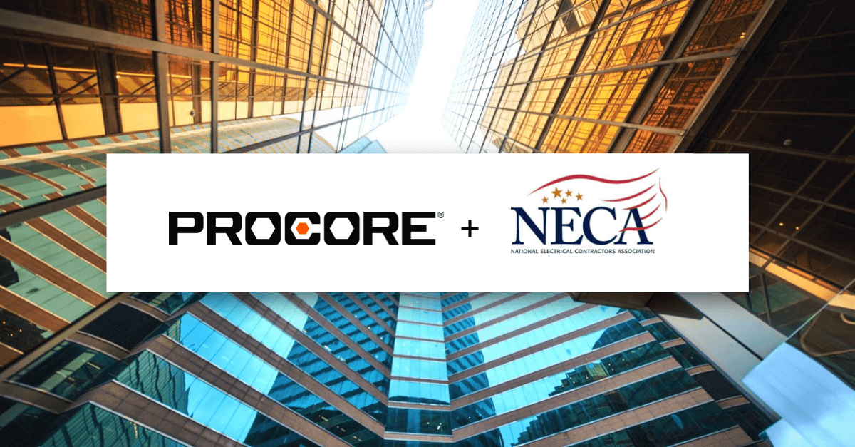 Procore partners with the National Electrical Contractors Association