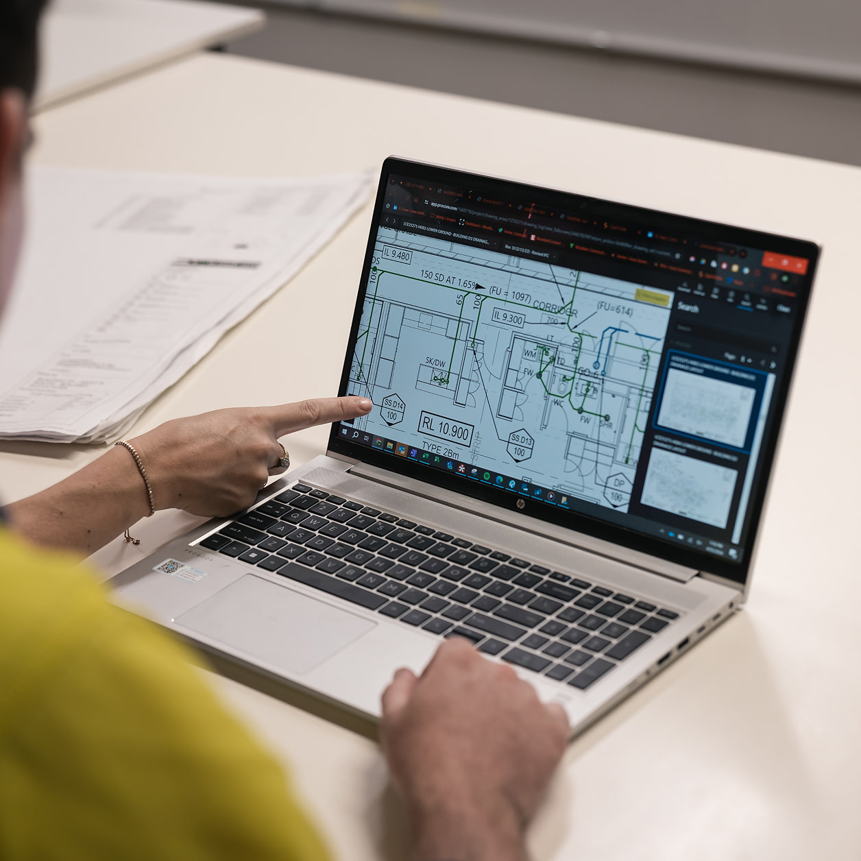 Procore's Documents tool on a desktop