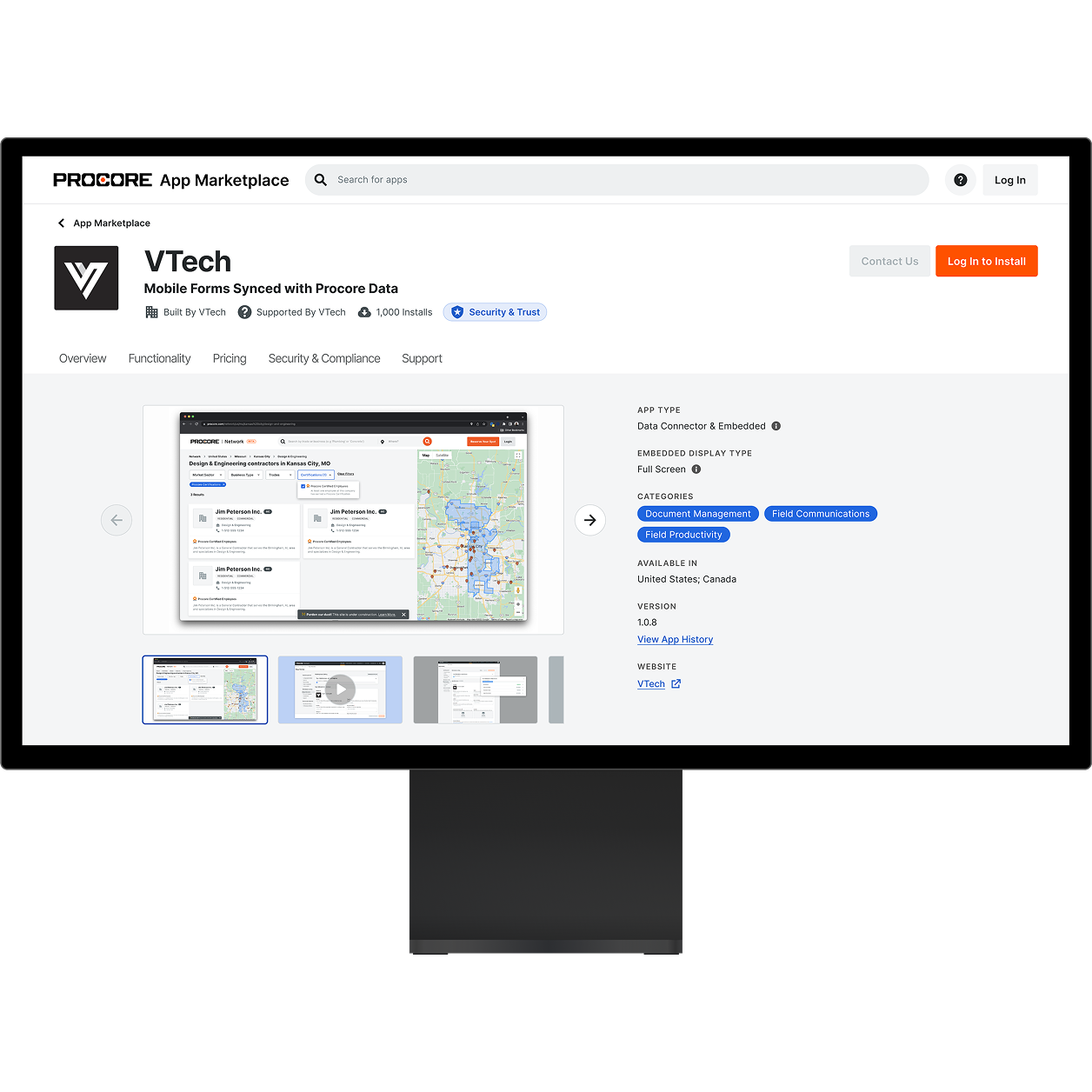 Procore's Documents tool on a desktop